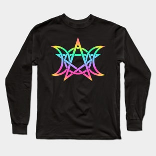 Triple Moon Triquetra Pentagram Long Sleeve T-Shirt